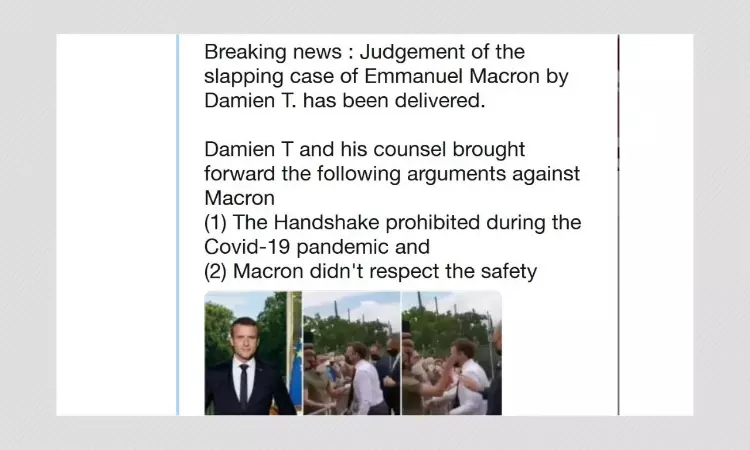 Was Emmanuel Macron Slapped For Breaking COVID-19 Protocols? A FactCheck