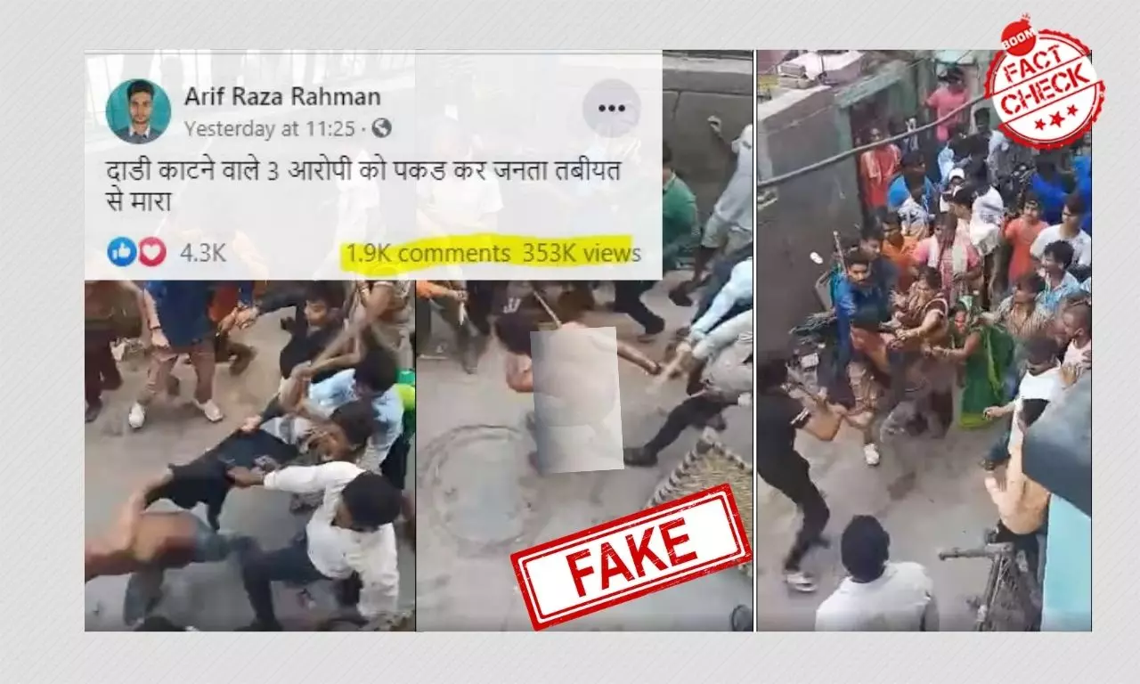 Video From Delhi Falsely Shared As Ghaziabad Accused Thrashed By A Mob