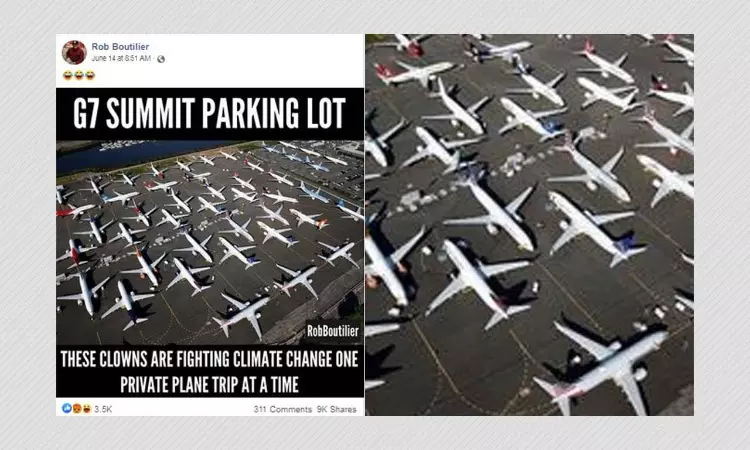 Picture Of Grounded 737 MAX Planes Shared As G7 leaders Private Jets