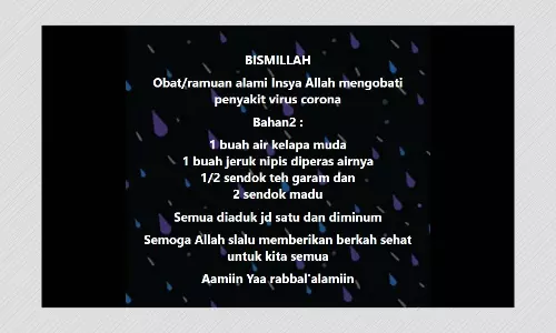 Coconut Water Mixed With Salt, Honey And Lime Juice Cannot Cure COVID-19