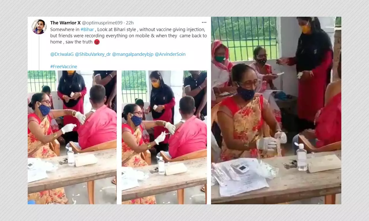 Bihar Nurse Gives Empty Syringe Shot During Vaccination: Is It Risky?