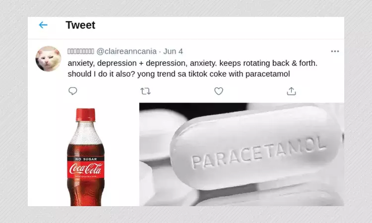 Drinking Coke Mixed With Paracetamol Does Not Cure Depression Or Anxiety