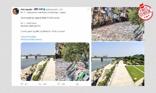 Pic Of Plastic-Choked River From Philippines Viral As Mumbais Mithi River