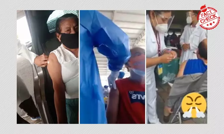 Foreign Videos Of Empty Covid-19 Vaccine Shots Administered Viral In India