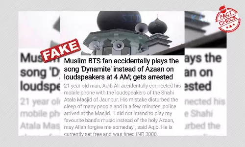 Viral Post About Muslim BTS Fan Playing Dynamite Instead Of Azaan Is Satire