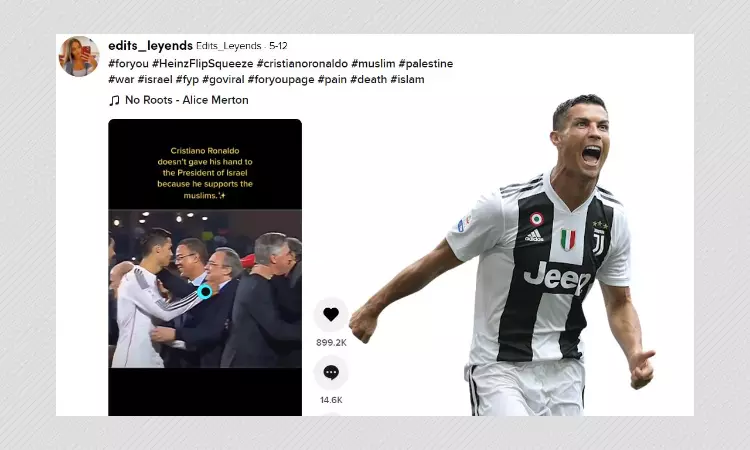 Old Video Falsely Shared As Cristiano Ronaldo Snubbing Israeli President