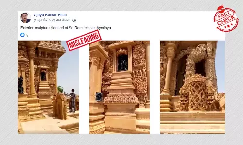 Video Of Gujarat Jain Temple Viral As Exterior Facade Of Ram Mandir