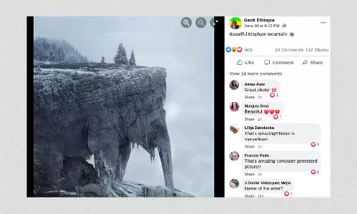 Photo Of Elephant-Shaped Mountain Has Been Digitally Created