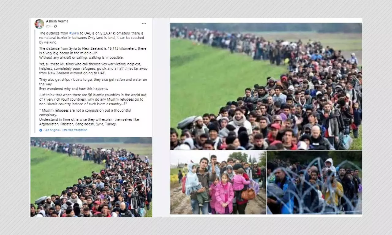 Unrelated Photos Shared To Claim Syrian Refugees Reaching New Zealand