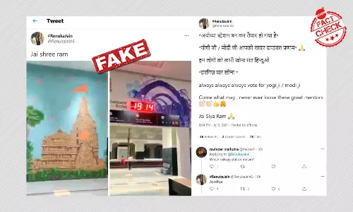 Video Of Gandhinagar Station Falsely Shared As Ayodhya