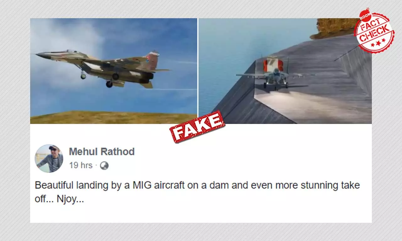 No, This Is Not A Real MiG Aircraft Landing On A Dam