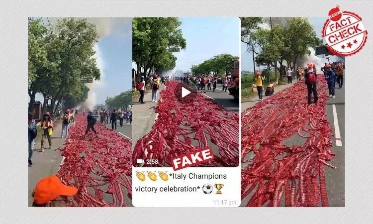 No, This Video Does Not Show Fans Celebrating Italys Euro 2020 Win