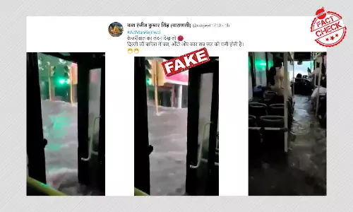 Video Of A Flooded Bus In Jaipur Viral As Delhi Again