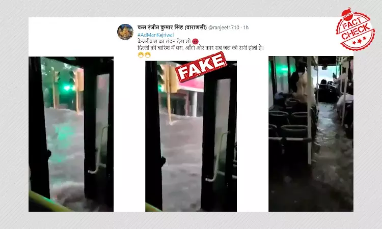 Video Of A Flooded Bus In Jaipur Viral As Delhi Again