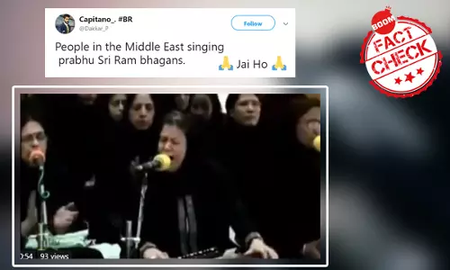 Video Of Muslim Women Singing Ram Bhajans Is Not From The Middle East