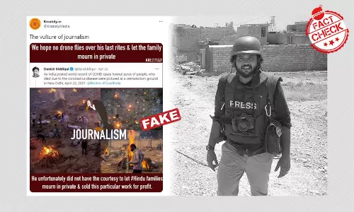 Viral Posts Falsely Claim Danish Siddiqui Sold Cremation Images For Profit