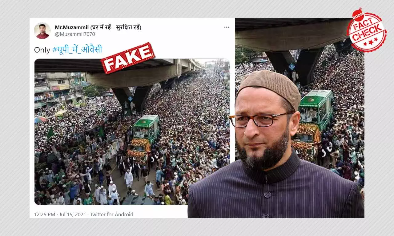 Image of Bangladeshs Religious Procession Peddled As Owasis UP Rally