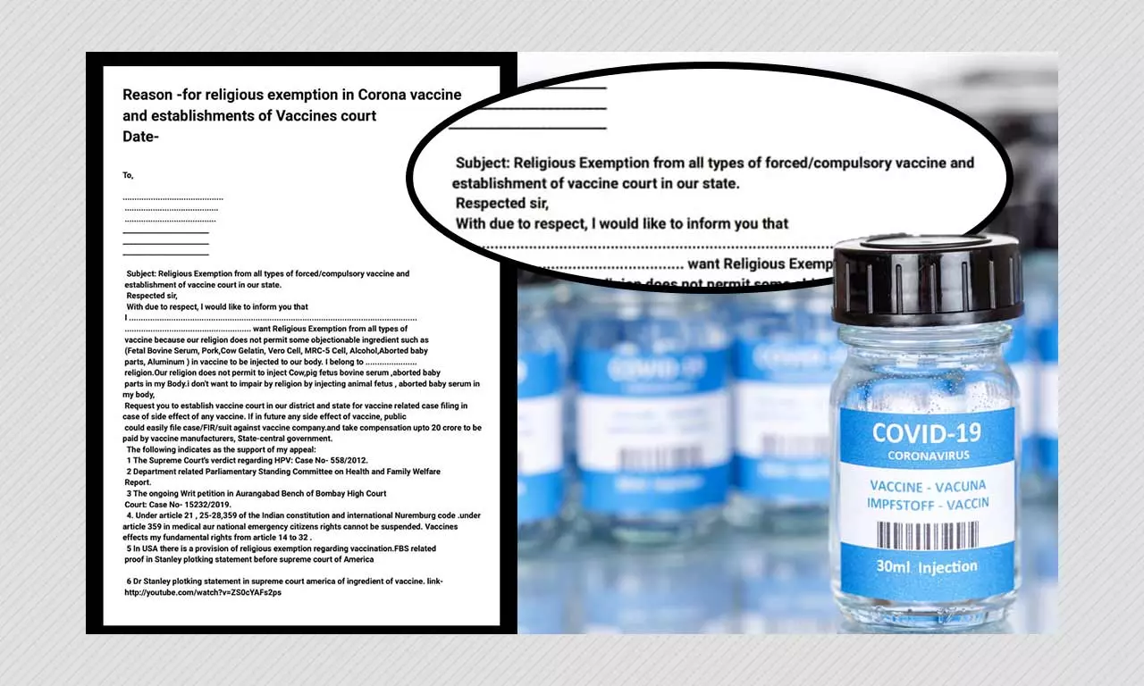 Religious Exemption From Taking COVID Vaccine? Anti-Vaxxers New Tactic