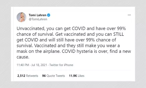 Tomi Lahren Misleadingly Downplays Protection Offered By COVID-19 Vaccines