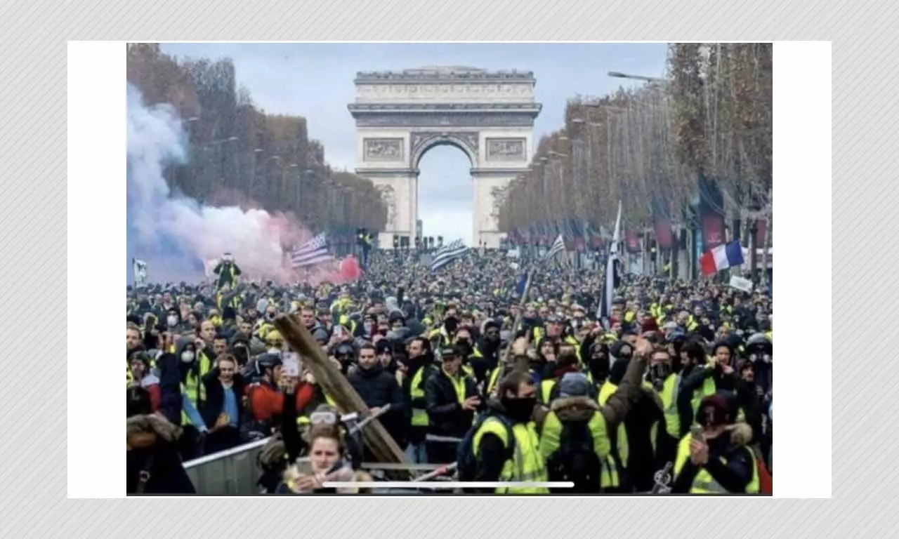 Photo Of 2018 French Protest Against Govt Shared As Anti-vaccination Protest