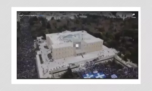 2019 Rally To Rename Macedonia Shared As Anti-vax Rally In Greece