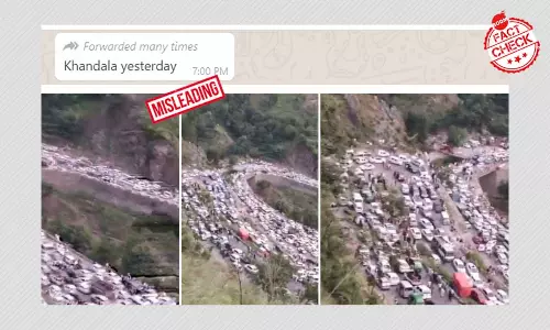 Video Of Traffic Jam In Pakistan Peddled As Khandala