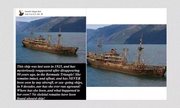 This Is Not A Photo Of SS Cotopaxi Which Disappeared In Bermuda Triangle