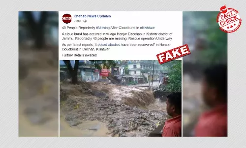 2016 Image From Uttarakhand Shared As Cloudburst In Jammus Kishtwar