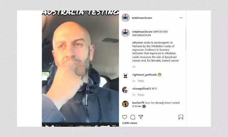 COVID-19 Swabs Sterilized With Ethylene Oxide Gas Are Safe, Experts Say