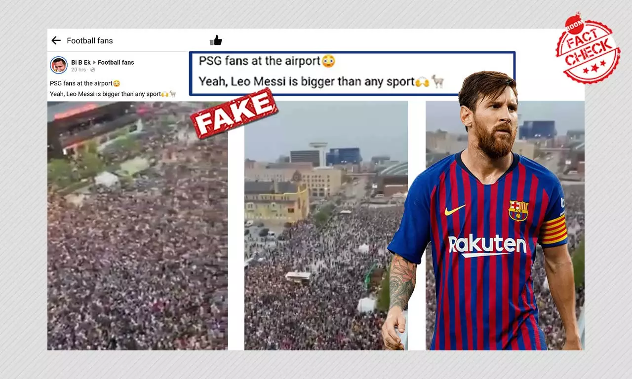 Video From US Shared As Fans Waiting For Messi At Paris Airport