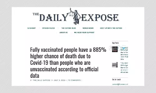 Data Misrepresented To Claim Vaccinated People More Likely To Die Due To COVID-19