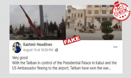 Video From Syria Shared As Presidential Palace Captured By The Taliban