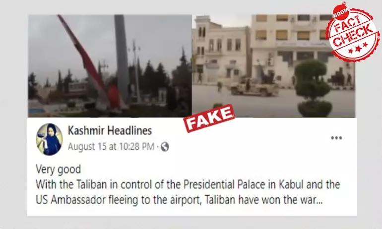 Video From Syria Shared As Presidential Palace Captured By The Taliban