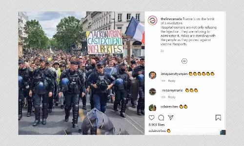 No, French Police Did Not Take Part In Protest Against COVID-19 Passport