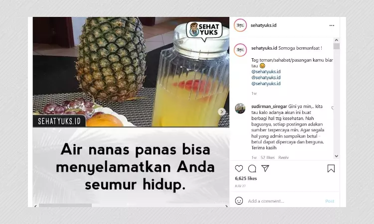 Drinking Hot Pineapple Water Does Not Kill Cancer Cells, Experts Say