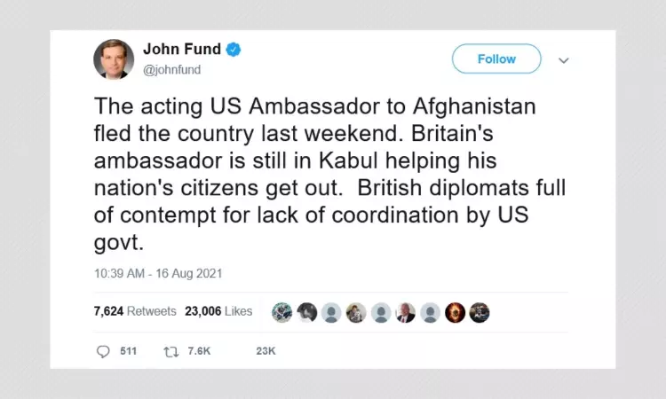 Acting US Ambassador Ross Wilson Did Not Flee Afghanistan After Taliban Takeover