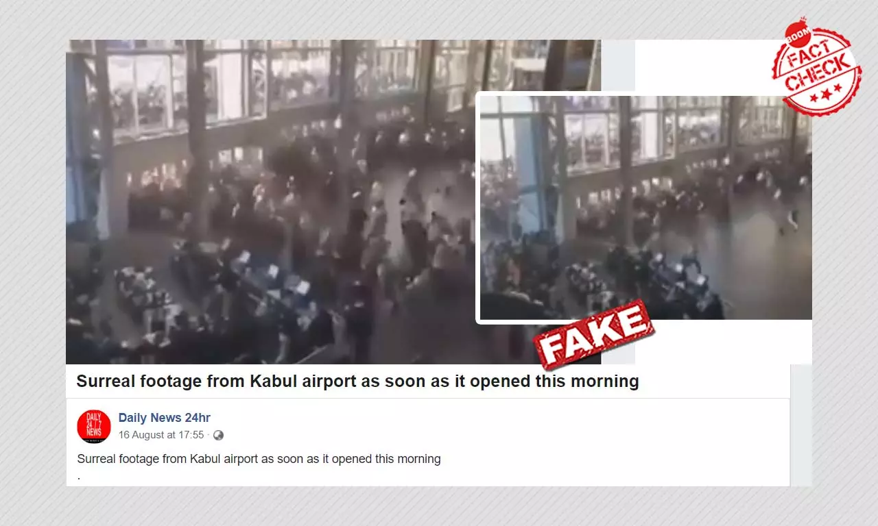 No, This Video Does Not Show Afghans Rushing Into Kabul Airport