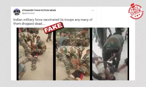 Video Of Army Soldiers Collapsing Viral With Anti COVID-19 Vaccine Claim