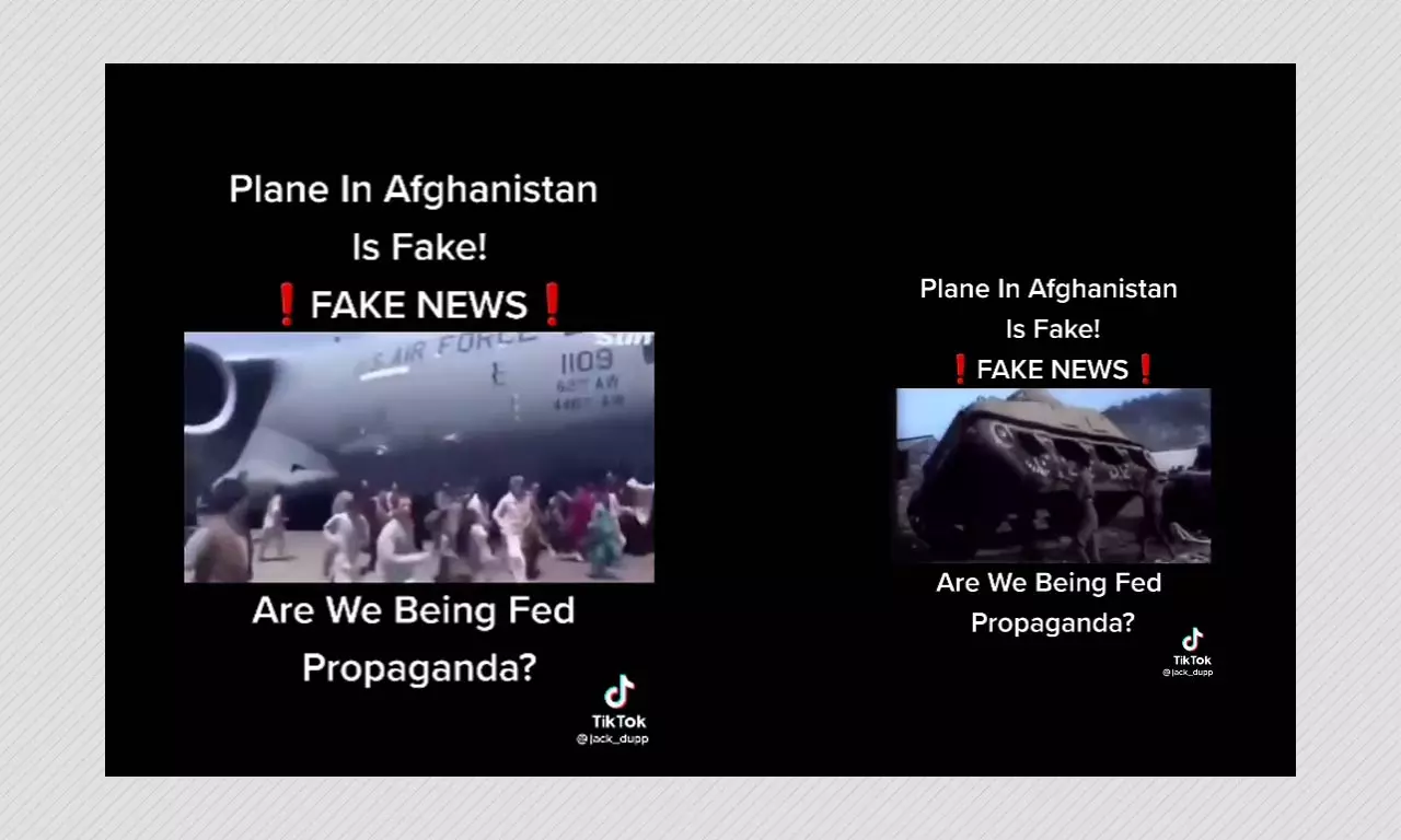 Conspiracy Theorists Claim Video Of Jet Departing Afghanistan Is Fake
