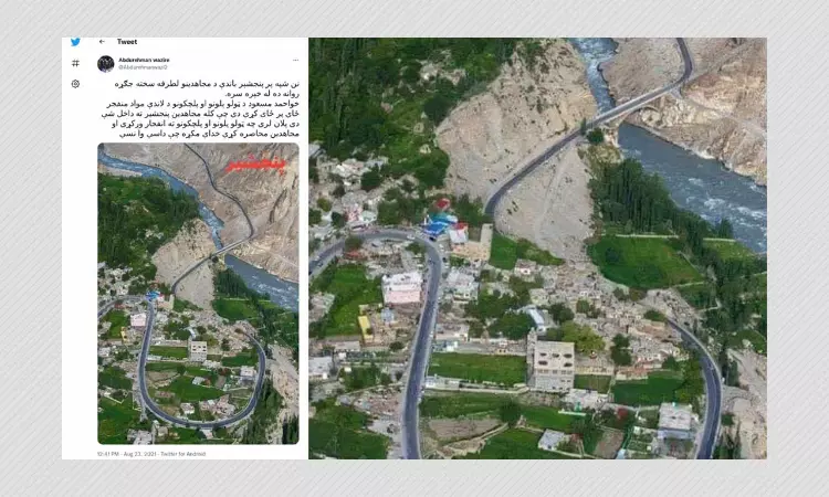 Image Of Village In Pakistan Shared As That From Panjshir Valley