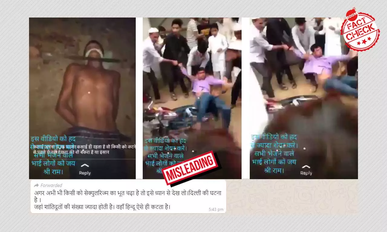 Doctored Video Falsely Shared To Claim Hindu Man Lynched In Delhi