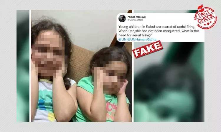 Photo Of Children Reacting To Airstrikes In Gaza Falsely Shared As Kabul