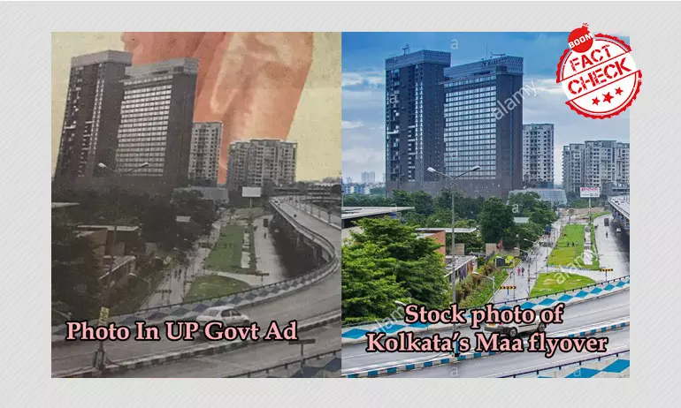 Indian Express Admits Error In Using Kolkata Flyover Photo In UP Govt Ad