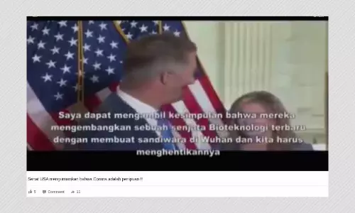 The US Senate Has Not Declared That COVID-19 Is A Scam