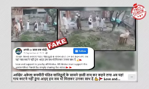 No, This Is Not A Kashmiri Pandit Objecting To Cow Slaughter In Kashmir