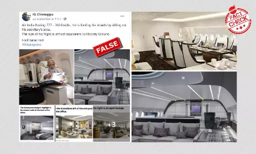 No, These Photos Do Not Show Interiors Of PM Modis Air India One Aircraft