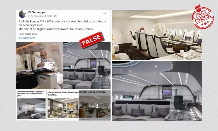No, These Photos Do Not Show Interiors Of PM Modis Air India One Aircraft