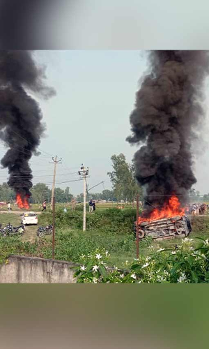 Union Ministers Son Runs Over Protesting Farmers In UPs Lakhimpur Kheri; Oppn Leaders Detained