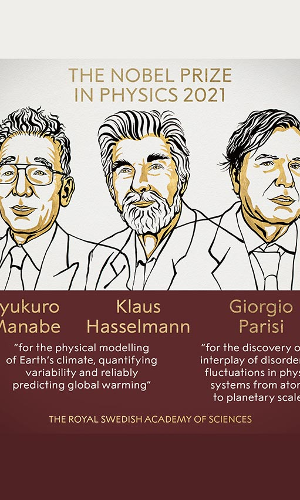 Syukuro Manabe, Klaus Hasselmann And Giorgio Parisi Awarded 2021 Nobel Prize In Physics