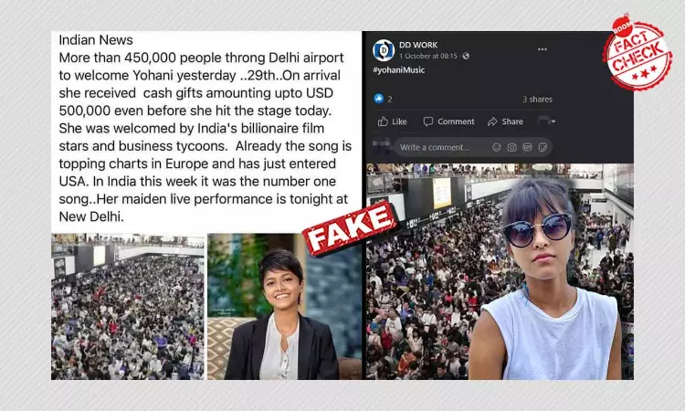 2019 Picture From Narita Airport Viral As Fans Greeting Yohani In Delhi